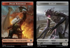 Dwarf Berserker (0023) // Eldrazi (0001) Double-Sided Token